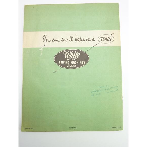 Vintage 1949 How to Make Curtains Draperies Slip Covers Booklet Sewing Machine - Picture 8 of 9